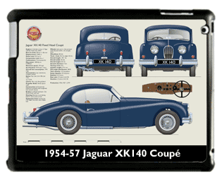 Jaguar XK140 Coupe (wire wheels) 1954-57 Large Table Cover